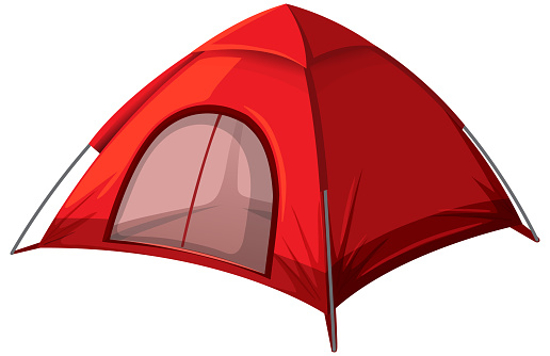 Picture of 2-Person Waterproof Tent - Red - 2022^