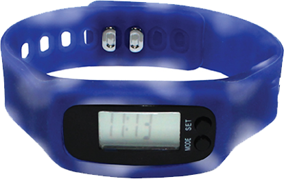 Picture of Color Changing Watch Pedometer - Blue/White - 2022